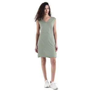 Dámské merino šaty ICEBREAKER Wmns Merino 200 Granary Sleeveless V Neck Dress, Lichen velikost: L