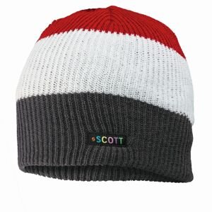 SCOTT Beanie Jr Folly, white/red (vzorek) velikost: OS (UNI)