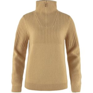 FJÄLLRÄVEN Övik Half Zip Knit W, Dune Beige (vzorek) velikost: S