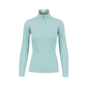 Dámská mikina KARPOS W Pizzocco Half Zip, Aqua Sky velikost: M