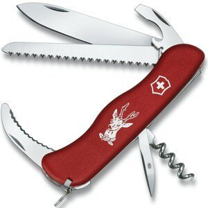 Victorinox Nůž kapesní HUNTER 111mm ČERVENÝ Barva: Červená