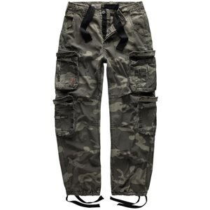 SURPLUS Kalhoty AIRBORNE VINTAGE BLACK CAMO Barva: BLACK CAMO, Velikost: L