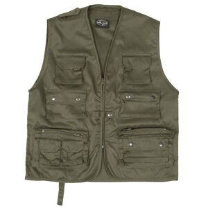 MIL-TEC® Vesta JAGD na lov nebo rybaření ZELENÁ Barva: Zelená, Velikost: 4XL