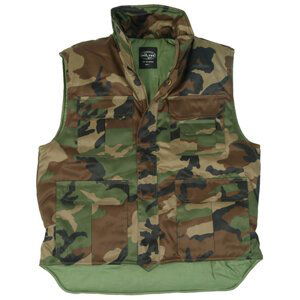 MIL-TEC® Vesta RANGER zateplená WOODLAND Barva: US WOODLAND, Velikost: 3XL