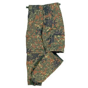 MIL-TEC® Kalhoty dětské US BDU ZIP-OFF FLECKTARN Barva: FLECKTARN - německé maskovaní, Velikost: XS