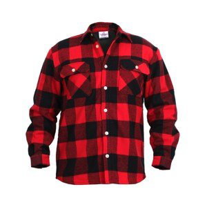 ROTHCO Košile dřevorubecká zateplená fleece kostkovaná ČERVENÁ Barva: Červená, Velikost: S