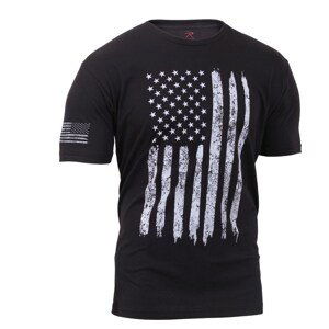 ROTHCO Triko DISTRESSED US vlajka ČERNÉ Barva: Černá, Velikost: 3XL