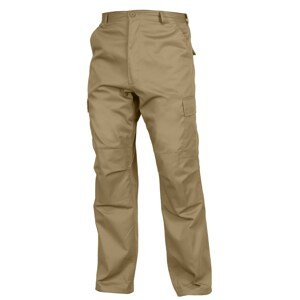 ROTHCO Kalhoty BDU RELAXED ZIPPER FLY KHAKI Barva: KHAKI, Velikost: L