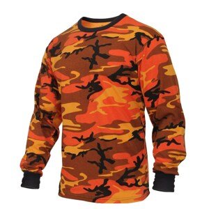 ROTHCO Triko s dlouhým rukávem ORANGE CAMO Barva: URBAN CAMO ORANGE, Velikost: 3XL