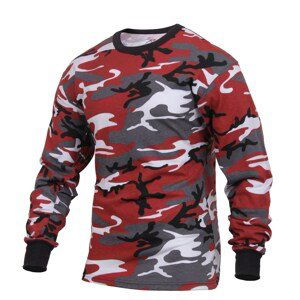 ROTHCO Triko s dlouhým rukávem RED CAMO Barva: URBAN CAMO RED, Velikost: S