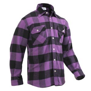 ROTHCO Košile dřevorubecká FLANNEL kostkovaná FIALOVÁ Barva: Fialová, Velikost: 3XL