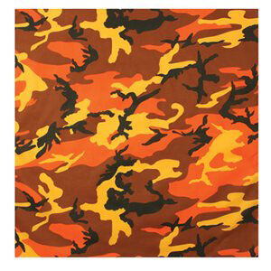 ROTHCO Šátek 55 x 55 cm SAVAGE ORANGE CAMO Barva: URBAN CAMO ORANGE