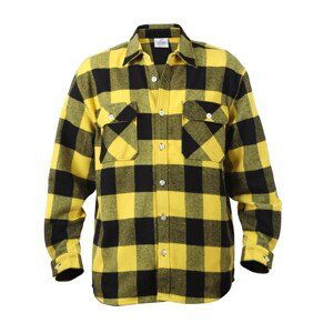 ROTHCO Košile dřevorubecká FLANNEL kostkovaná ŽLUTÁ Barva: Žlutá, Velikost: M