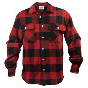 ROTHCO Košile dřevorubecká FLANNEL kostkovaná ČERVENÁ Barva: Červená, Velikost: XL