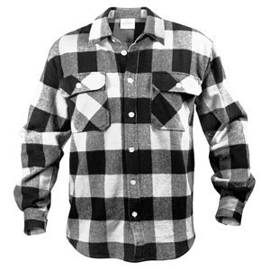 ROTHCO Košile dřevorubecká FLANNEL kostkovaná BÍLÁ Barva: Bílá, Velikost: XL