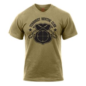 ROTHCO Triko TERRORIST HUNTING CLUB COYOTE BROWN Barva: COYOTE BROWN, Velikost: S