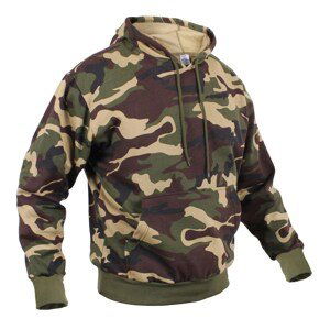 ROTHCO Mikina s kapucí WOODLAND Barva: US WOODLAND, Velikost: XL