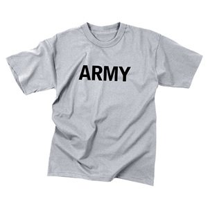 ROTHCO Triko dětské s nápisem ARMY ŠEDÉ Barva: ŠEDÁ - GREY, Velikost: XL