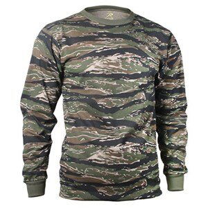 ROTHCO Triko s dlouhým rukávem TIGER STRIPE CAMO Barva: TIGER STRIPE, Velikost: 3XL