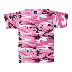 ROTHCO Triko dětské PINK CAMO Barva: URBAN CAMO PINK, Velikost: L