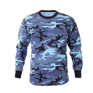 ROTHCO Triko s dlouhým rukávem SKY BLUE CAMO Barva: URBAN CAMO BLUE, Velikost: M