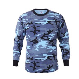 ROTHCO Triko s dlouhým rukávem SKY BLUE CAMO Barva: URBAN CAMO BLUE, Velikost: XL