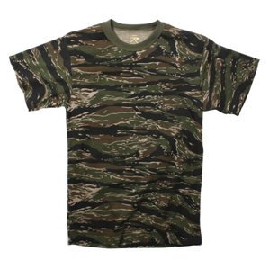 ROTHCO Triko TIGER STRIPE CAMO Barva: TIGER STRIPE, Velikost: L