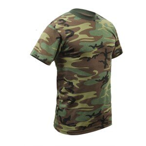 ROTHCO Triko dětské HEAVYWEIGHT WOODLAND Barva: US WOODLAND, Velikost: XL