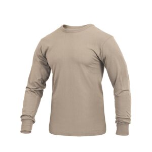 ROTHCO Triko s dlouhým rukávem KHAKI Barva: KHAKI, Velikost: XL