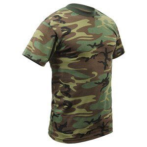 ROTHCO Triko s krátkým rukávem US WOODLAND Barva: US WOODLAND, Velikost: 4XL