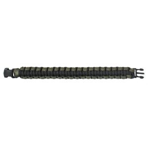 ROTHCO Náramek SURVIVAL PARACORD OLIV-ČERNÝ 17,5 cm Barva: Zelená, Velikost: 8