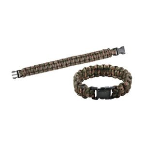 ROTHCO Náramek SURVIVAL PARACORD WOODLAND 17,5 cm Barva: US WOODLAND, Velikost: 9