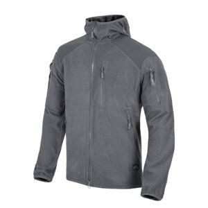 Helikon-Tex® Mikina ALPHA FLEECE s kapucí ŠEDÁ Barva: SHADOW GREY, Velikost: 3XL