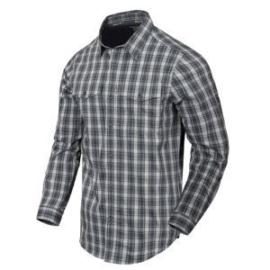 Helikon-Tex® Košile COVERT dlouhý rukáv FOGGY GREY PLAID Velikost: XS