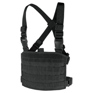 CONDOR OUTDOOR Vesta taktická MOLLE CHEST RIG PANEL ČERNÁ Barva: Černá