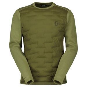 Pánská mikina SCOTT Crewneck M's Defined Warm Hybrid, Fir Green (vzorek) velikost: M