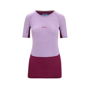 ICEBREAKER Wmns 125 ZoneKnit SS Crewe, Purple Gaze/Go Berry/Cb (vzorek) velikost: S