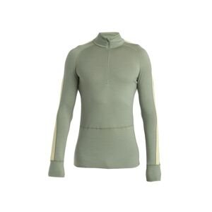 ICEBREAKER Mens Merino ZoneKnit 200 LS Half Zip, Lichen, Lucid (vzorek) velikost: M