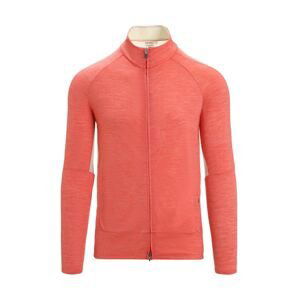 ICEBREAKER Mens ZoneKnit LS Zip, Vibrant Earth/Chalk/Cb (vzorek) velikost: M