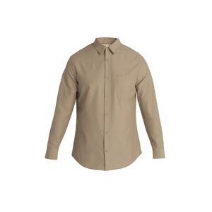 ICEBREAKER Mens Berlin LS Shirt, Sand (vzorek) velikost: M