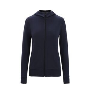 ICEBREAKER Wmns Central Classic LS Zip Hoodie, Midnight Navy (vzorek) velikost: S