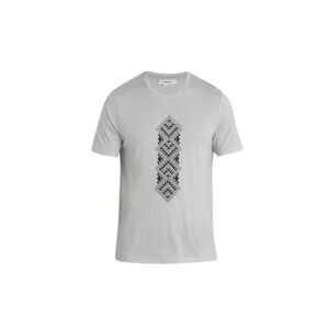 ICEBREAKER Mens Merino 150 Tech Lite II SS Tee Maunga Toa, Ether (vzorek) velikost: M