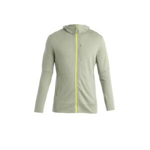 ICEBREAKER Mens Merino 260 Quantum IV LS Zip Hoodie, Lichen (vzorek) velikost: M