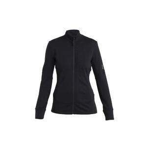 ICEBREAKER Wmns Merino 260 Quantum IV LS Zip, Black (vzorek) velikost: S