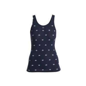 ICEBREAKER Wmns Merino Siren Tank Shine AOP, Midnight Navy/Aop (vzorek) velikost: S