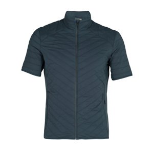 pánská merino mikina, zip ICEBREAKER Mens Headwaters Hybrid SS Full Zip, Serene Blue (vzorek) velikost: M