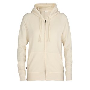 dámská merino mikina s kapucí, zip ICEBREAKER Wmns Nature Dye Helliers LS Zip Hood, Seed (vzorek) velikost: S