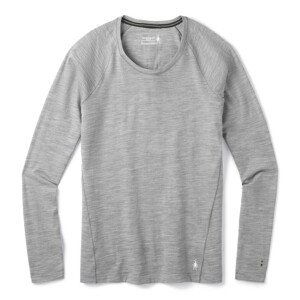 Smartwool W MERINO 150 BASELAYER LONG SLEEVE BOXED light gray heather Velikost: S spodní prádlo