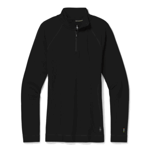 Smartwool W MERINO 250 BASELAYER 1/4 ZIP BOXED black Velikost: L spodní prádlo