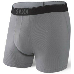 Saxx QUEST QDM BOXER BRIEF FLY dark charcoal II Velikost: S boxerky